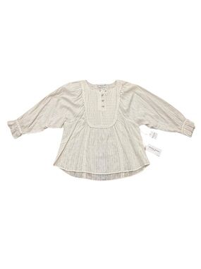 Women’s Apiece Apart White Cotton Blouse Deadstock with Tags
